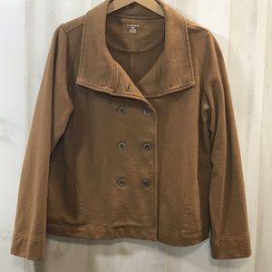 Lands' End Brown Lightweight Jacket Petite Medium